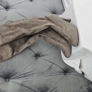 Tan Over the Knee Boots with Sleek Silhouette